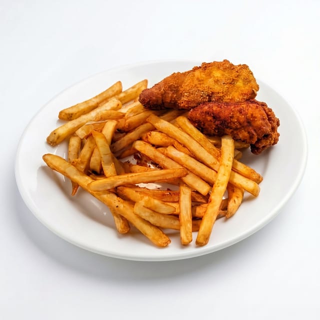 Kids Chicken Fingers & Fries.