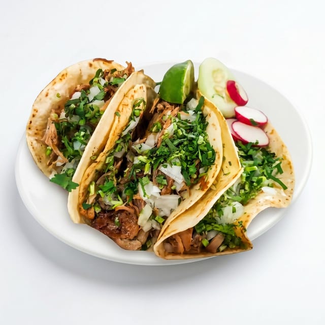 Carnitas (Pork) Tacos.