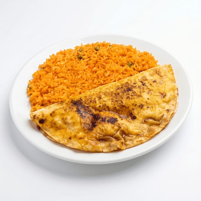 Kids Quesadilla & Rice.
