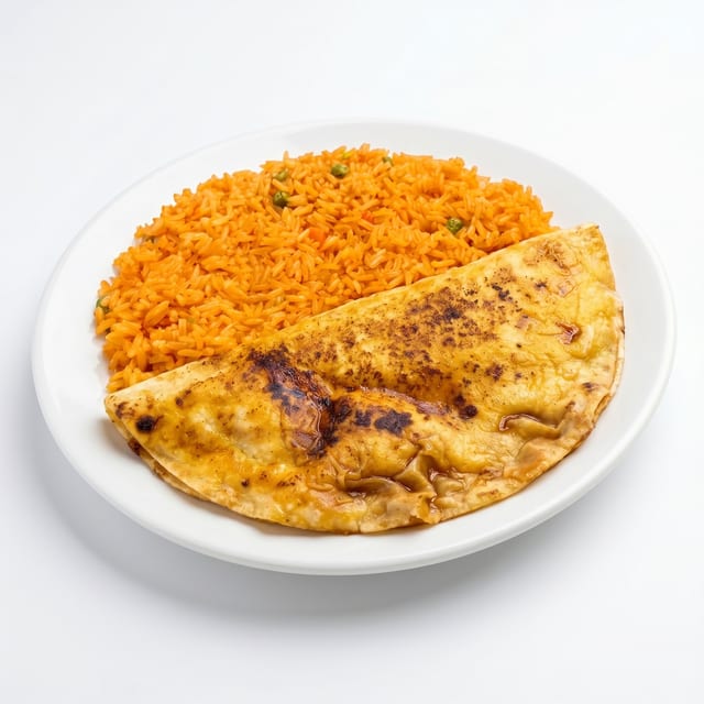 Kids Quesadilla & Rice.